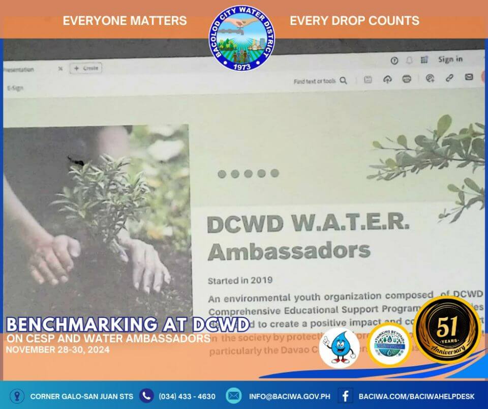 Learning from the Best: BACIWA's Benchmarking at Davao City Water District