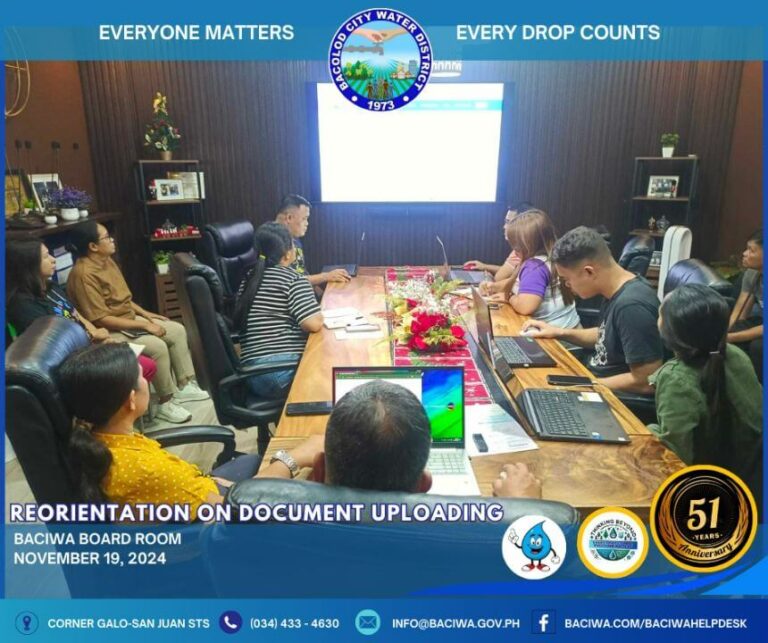 Strengthening Compliance Through Knowledge: BACIWA Reorientation Session on Document Uploading