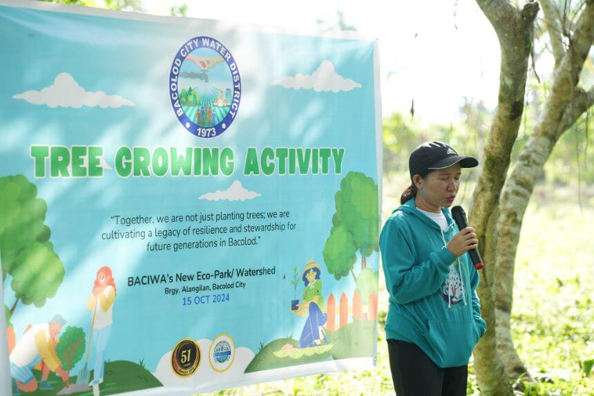 BACIWA's Tree Growing Activity at the New Eco-park/Watershed in Brgy. Alangilan!