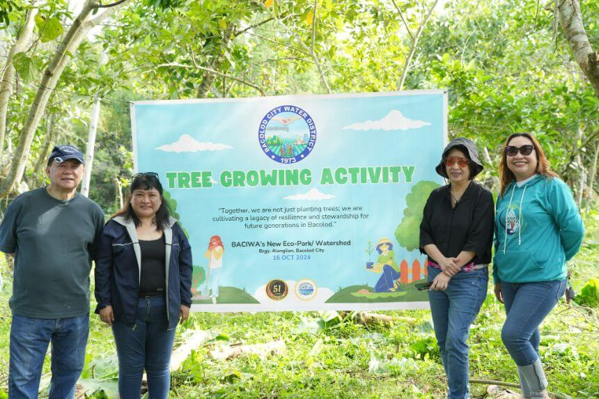 BACIWA's Tree Growing Activity at the New Eco-park/Watershed in Brgy. Alangilan!