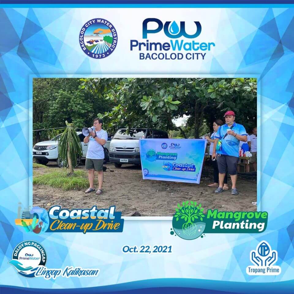 PrimeWater Bacolod and Bacolod City Water District have led the Coastal Clean-up and Mangrove Planting