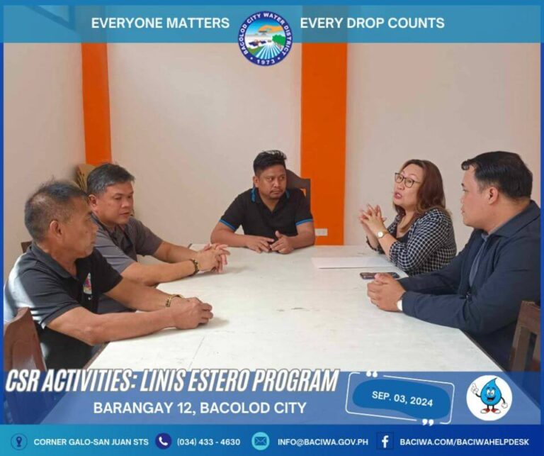 BACIWA CSR Activities: Linis Estero Brgy. 12, Bacolod City