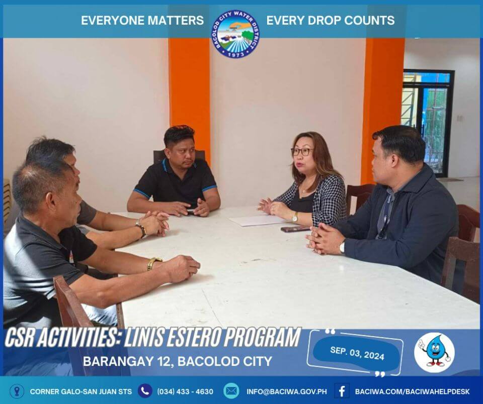 BACIWA CSR Activities: Linis Estero Brgy. 12, Bacolod City