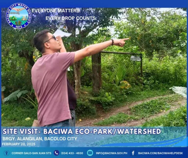 BACIWA Eco-Park and Watershed Site Inspection for Sustainable Water Management