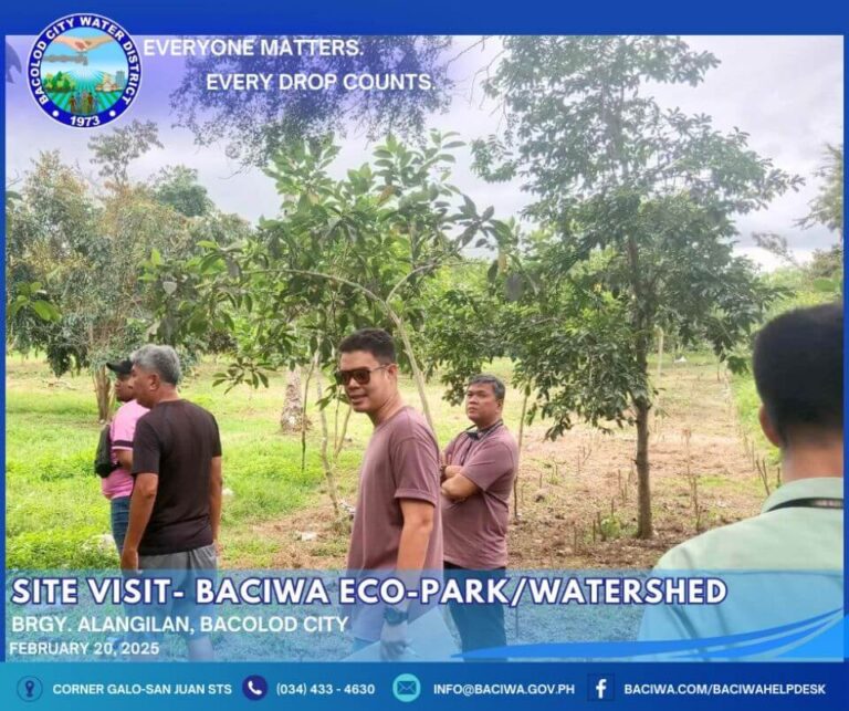 BACIWA Eco-Park and Watershed Site Inspection for Sustainable Water Management