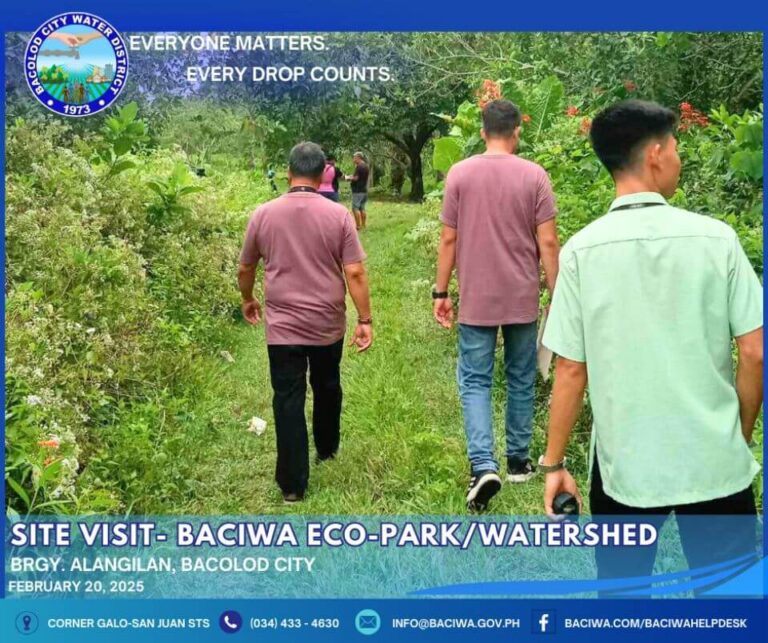 BACIWA Eco-Park and Watershed Site Inspection for Sustainable Water Management