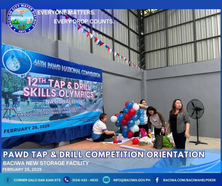 PAWD Tap and Drill Competition Orientation Held at BACIWA